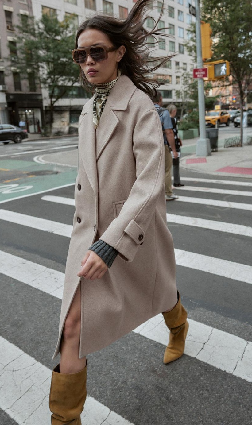 Zara Yumuşak Oversize Kaban - Dizi kıyafeti